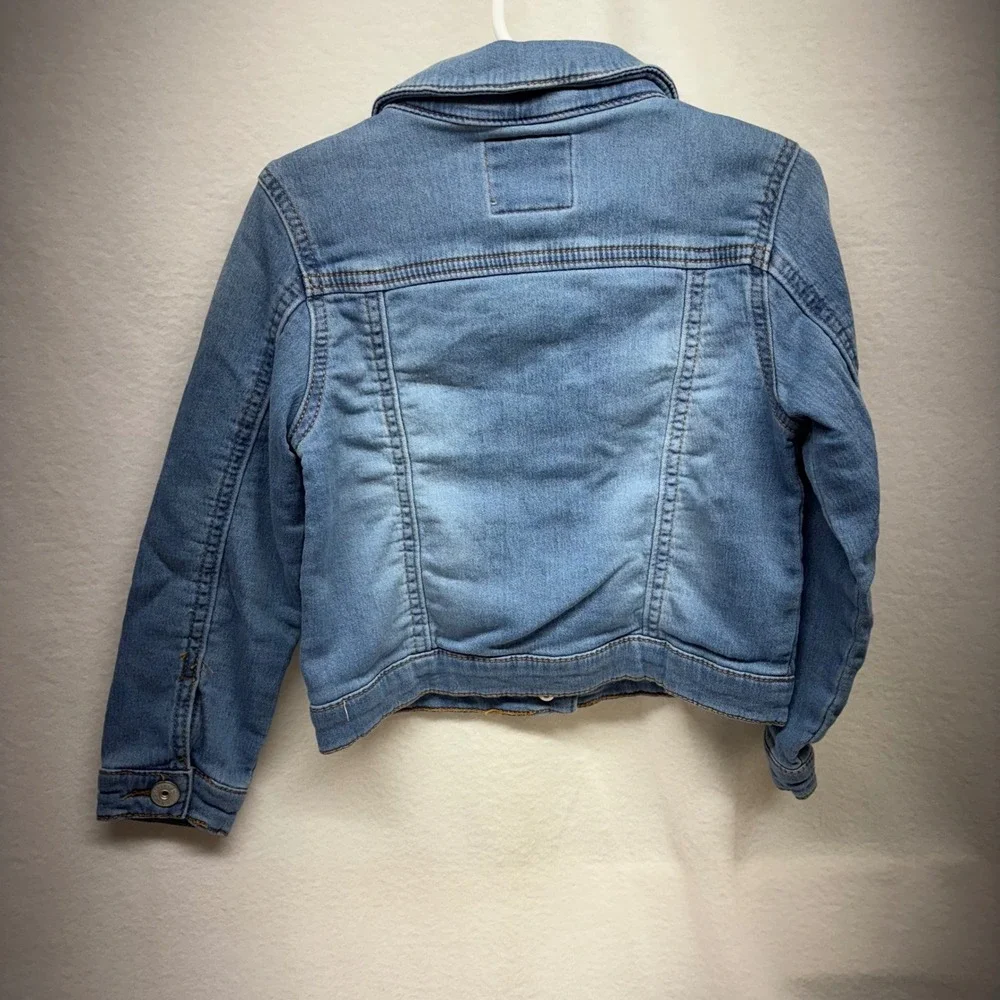 Oshkosh Bgosh Denim Jacket Toddler Girls Blue Jean‎ Trucker Style 4T